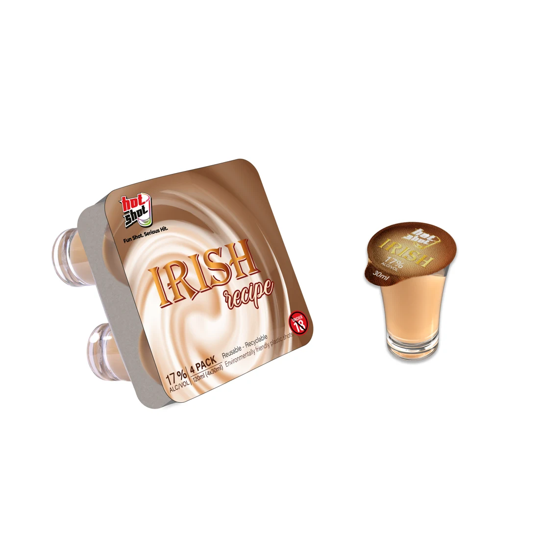 Irish Recipe four-pack and shot