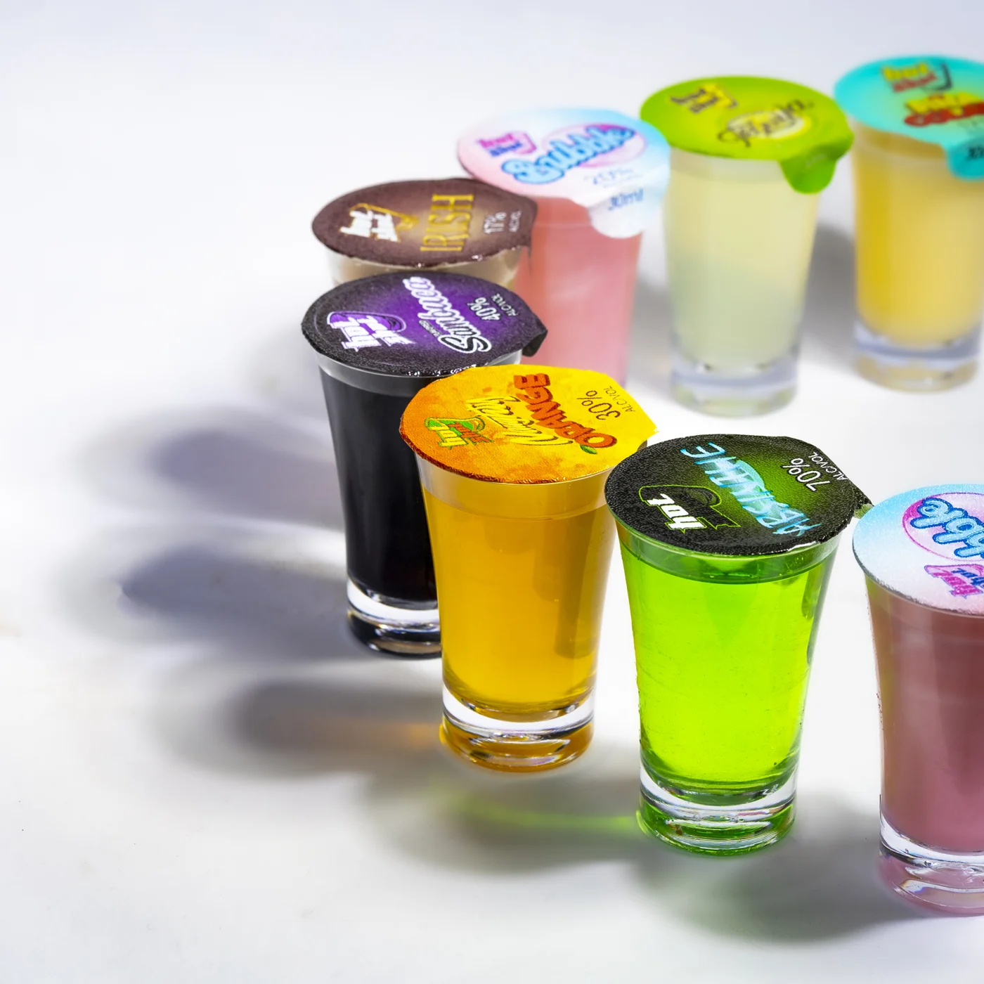 The HotShot flavour range, photographed together