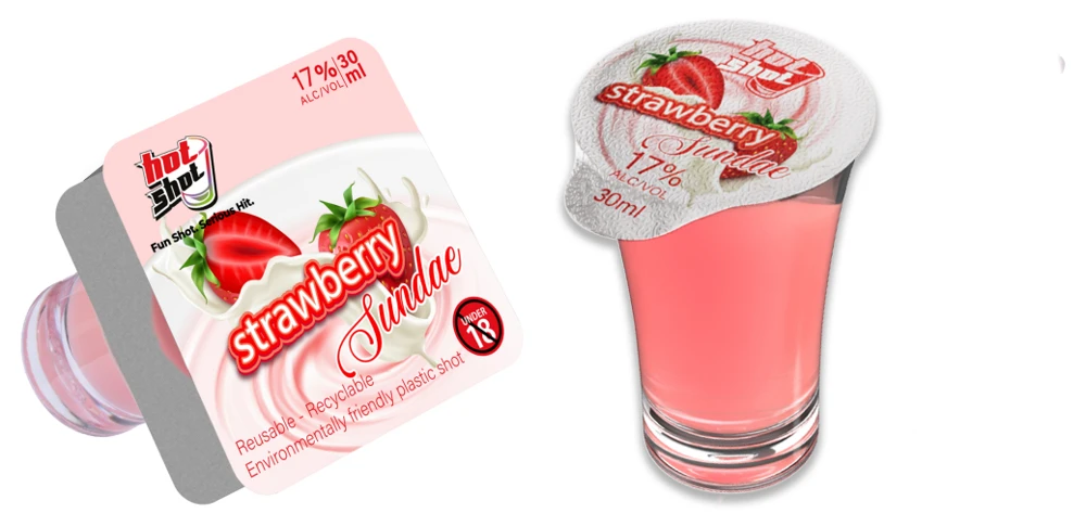 Strawberry Sundae single-shot format